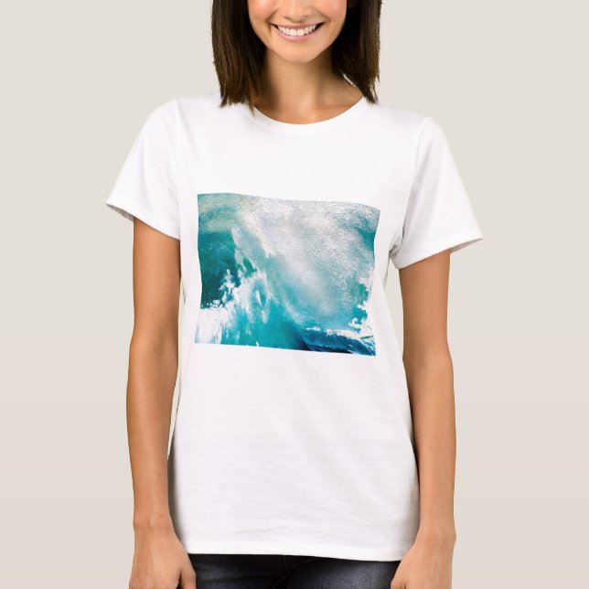 CAMISETA ONDAS BRANCAS AZUIS NA TEMPESTADE (Frente)