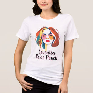 Camiseta Ondas Caleidoscópicas: Retrato Prismático Artista