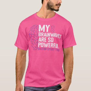 Camiseta Ondas cerebrais são estudos médicos poderosos sobr