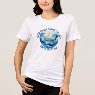 Camiseta Ondas da Praia Calmam a Alma Feminina