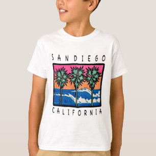 Camiseta Ondas da Praia de San Diego Gráfico de Surf Vintag