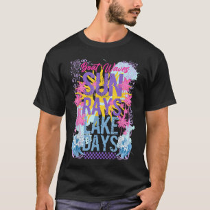 Camiseta Ondas de Barco Raios de Sol Dias de Lago Férias de