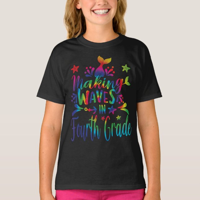 Camiseta Ondas De fazer Na Sereia De Quarto Grau (Frente)