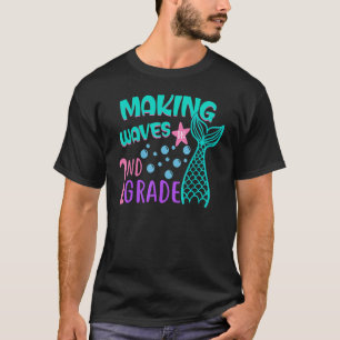 Camiseta Ondas De Fazer Sereia Em Raparigas segundos Grades