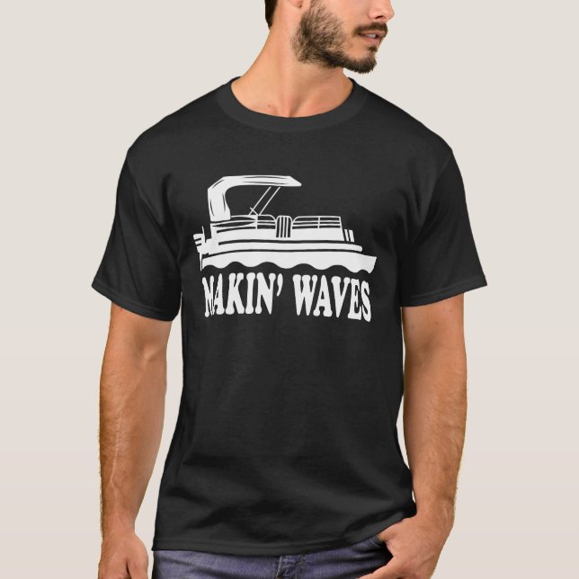 Camiseta Ondas de Makin do humor do pontão dos provérbios (Frente)