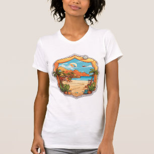 Camiseta Ondas de Monterey: Teia de Fusão de Tatuagem Tropi