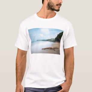 Camiseta Ondas de oceano no Sandy Beach