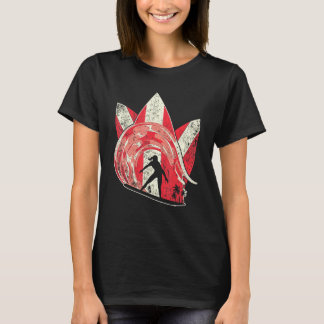Camiseta Ondas de Prancha de Surfe Água do Mar Esporte Surf