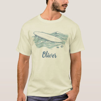 Camiseta Ondas de surf e oceano