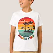 camiseta "ondas de verão" da moda