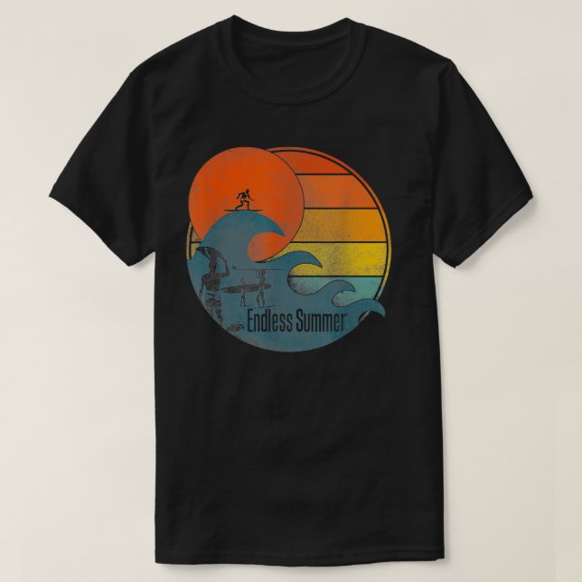 Camiseta Ondas de Verão sem fim (Frente do Design)