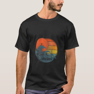 Camiseta Ondas De Verão Sem Fim Para Mulheres V Pescoço