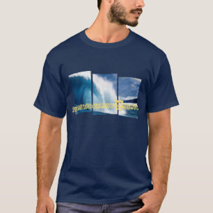 Camiseta Ondas do encanamento que surfam o gráfico