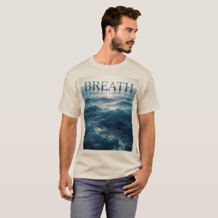 Camiseta Ondas do Oceano Respire Premium Coastal