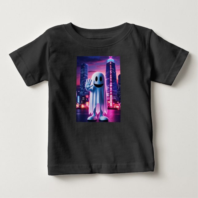 Camiseta Ondas e Luzes Urbanas Fantasmas (Frente)