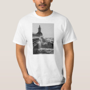Camiseta Ondas Feridas Na Rua Joseph Grayscale