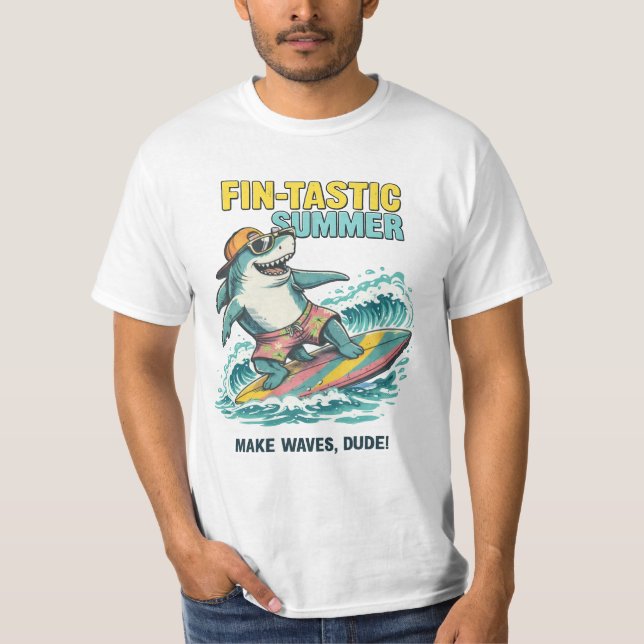 Camiseta Ondas Fin-tásticas (Frente)