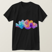 Ondas Fluidas Abstratas Arco-Íris Vibrantes