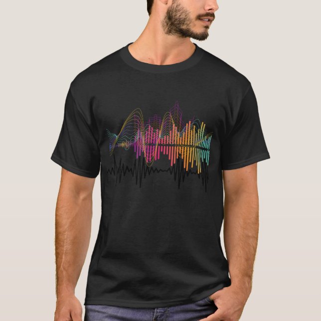 Camiseta Ondas Harmoniosas de Cor (Frente)