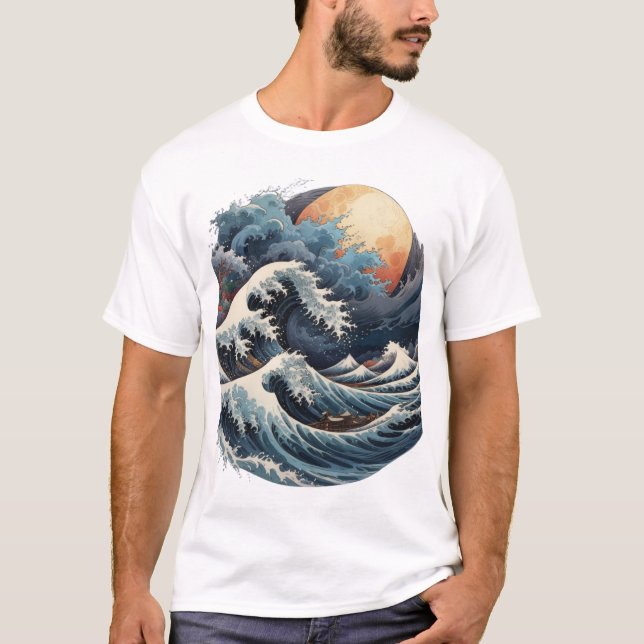 Camiseta Ondas lunares (Frente)