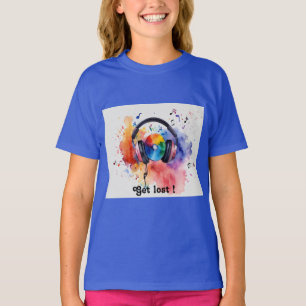 Camiseta "Ondas Melódicas: Teto Musical das Crianças em Aqu