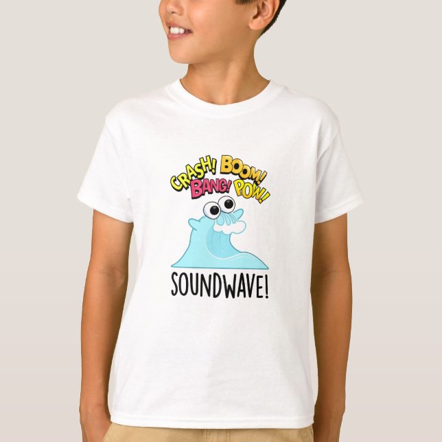 Camiseta Ondas Sólidas, Funny Ocean Pun (Frente)
