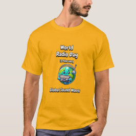 Camiseta Ondas sonoras globais.
