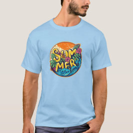 Camiseta Ondas tropicais típicas de verão
