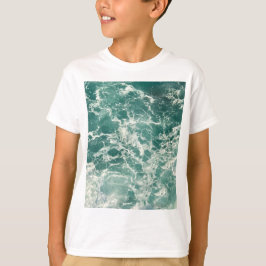 Camiseta Ondas Verdes Azuis