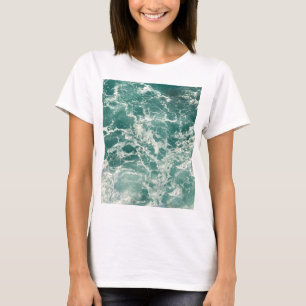 Camiseta Ondas Verdes Azuis