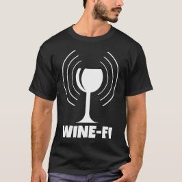 Camiseta Ondas WiFi Humor do Vinho-Fi