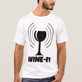 Camiseta Ondas WiFi Humor do Vinho-Fi