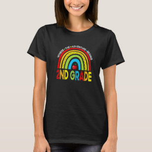 Camiseta Onde A Aventura Começa segundo Grau Arco-Íris Prim