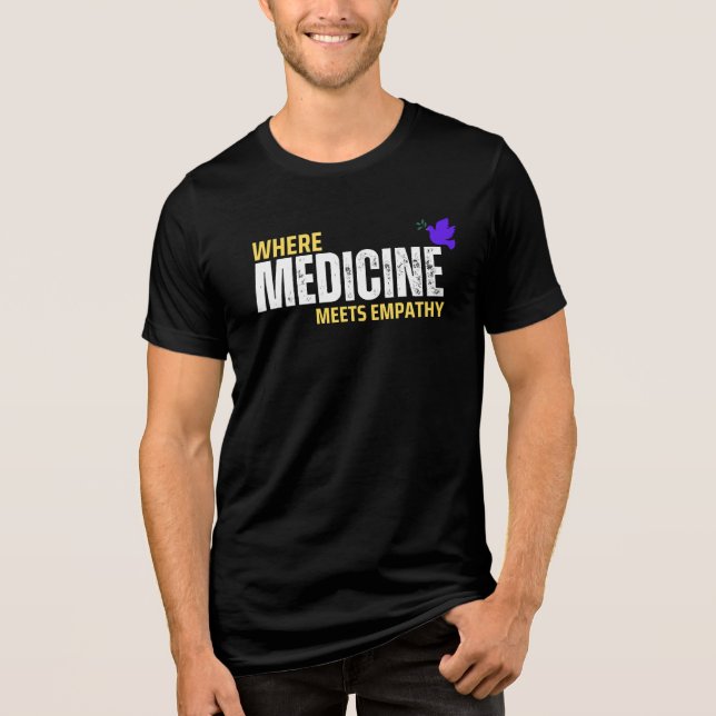 Camiseta Onde a medicina encontra empatia (Frente)