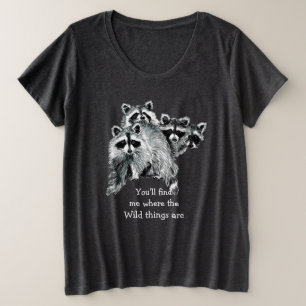 Camiseta Onde as coisas selvagens são guinchos inspiraciona