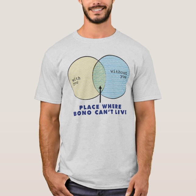 Camiseta Onde Bono não pode viver (Frente)