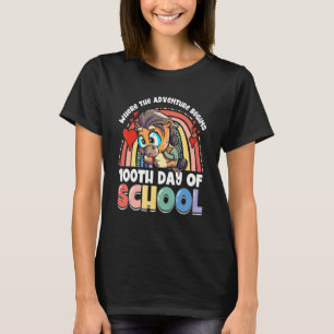 Camiseta Onde Começa a Aventura Cavalo 100º Dia de Escola