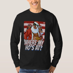Camiseta Onde está a minha casa em Papais noeis de Natal Ga