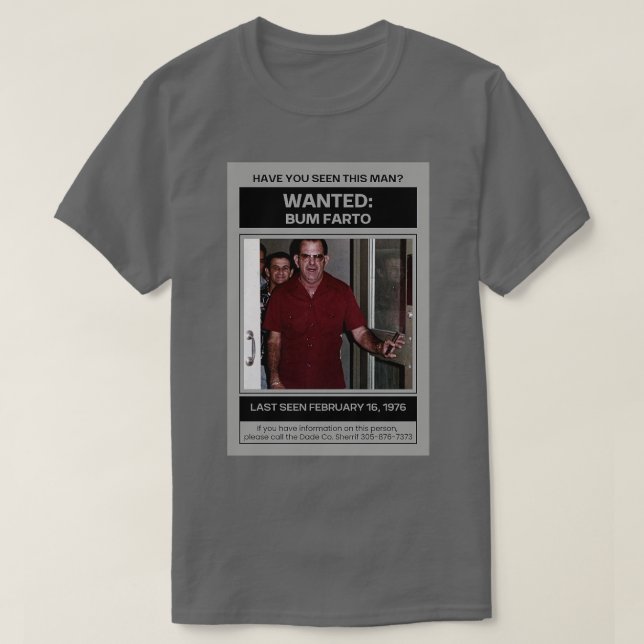 Camiseta Onde está Bum Farto TShirt (Frente do Design)