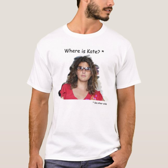 Camiseta Onde está Kate? (Frente)