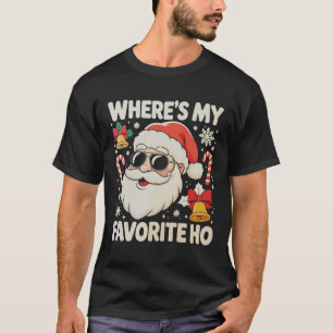 Camiseta Onde está meu Papai Noel safado Natal favorito