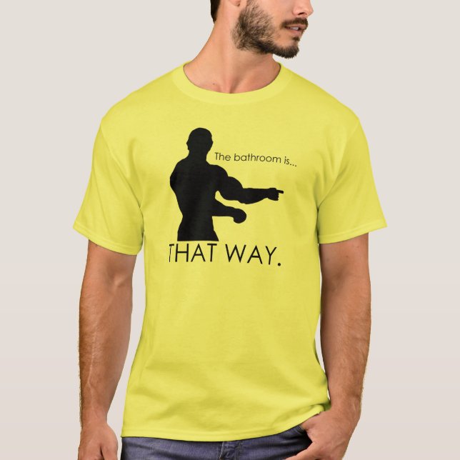 Camiseta onde está o bathrrom? (Frente)