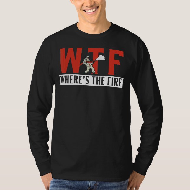 Camiseta Onde está o bombeiro bombeiro (Frente)