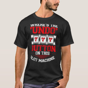 Camiseta Onde está o número de impressão em segundo plano d