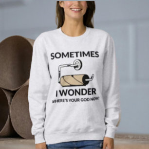 Camiseta Onde Está Seu Deus Agora?   Papel Higiênico Vazio 