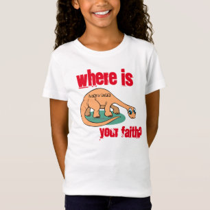 Camiseta Onde está sua fé? Personalizar