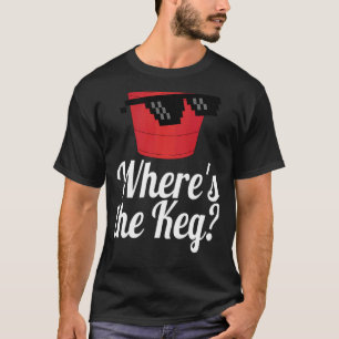 Camiseta Onde estão os óculos de sol da Keg Red Plastic Cup