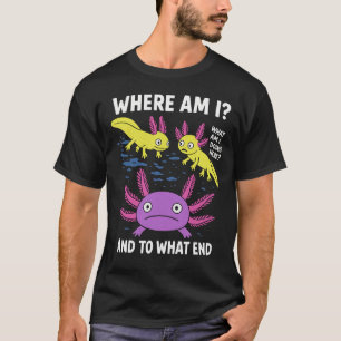 Camiseta Onde Estou O Que Estou Fazendo Aqui E Com Que Fim