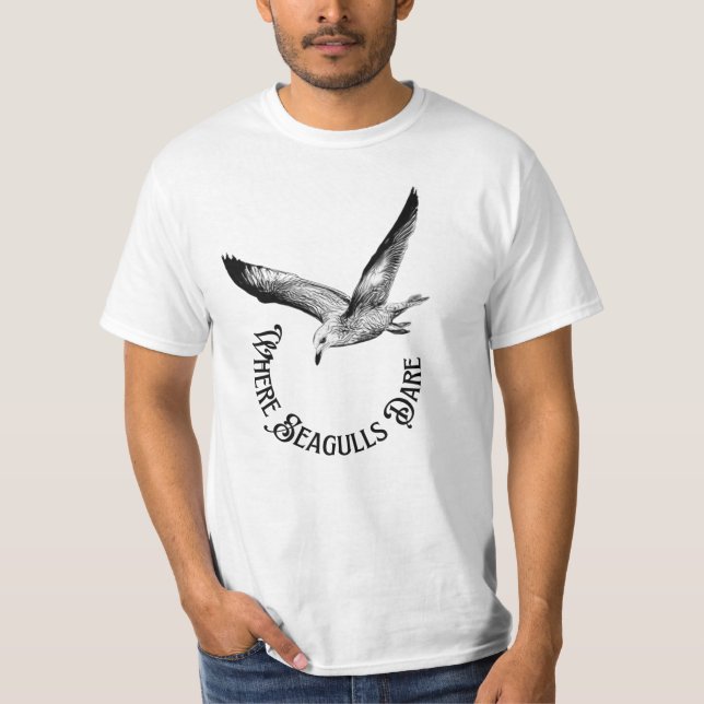 Camiseta Onde Gaivotas Ousam (Frente)