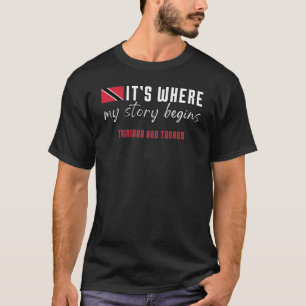 Camiseta Onde minha história começa, Trinidad e Tobago